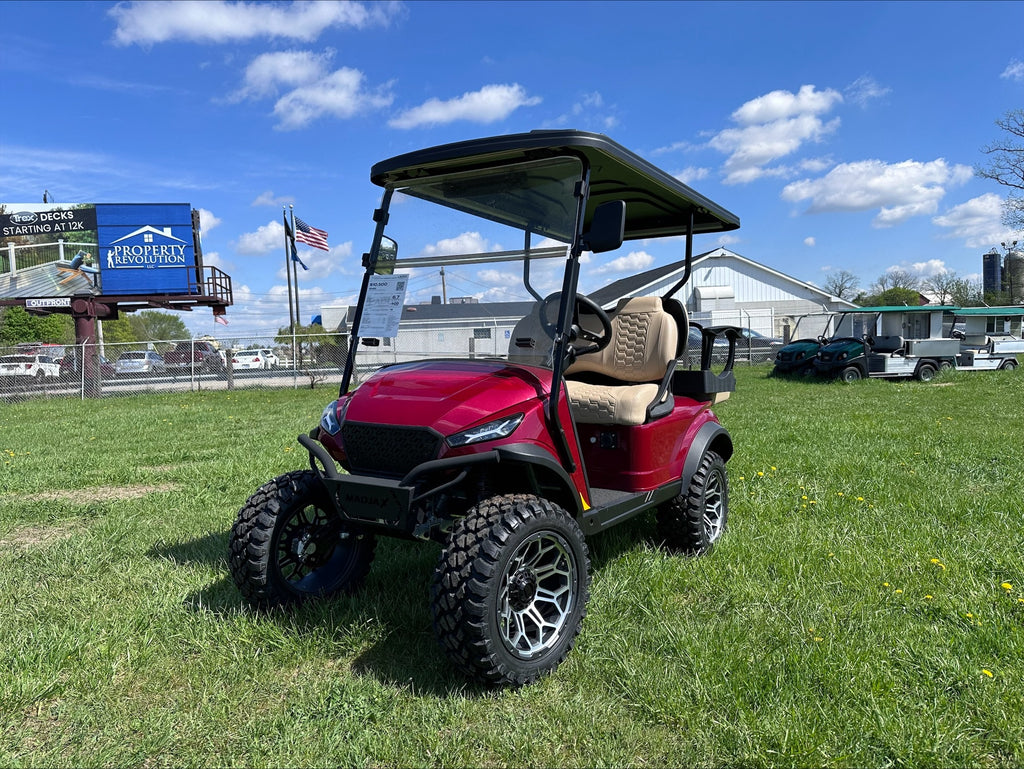 2023 MadJax X Series Cherry Lifted Four Passenger Electric