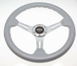 Silver Club Car Precedent Steering Wheel with Hub Adapter