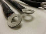 Club Car Golf Cart Battery Cable Set. 6 gauge 16" 48v or 36v with battery nuts