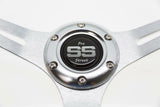 Club Car DS Steering Wheel with Hub Adapter - Silver - 1985 to Current