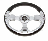 Yamaha Drive(G29) and G16-G22 Black & Silver Steering Wheel with Hub Adapter