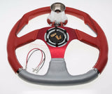 EZ-GO RXV and TXT Red Steering Wheel with Hub Adapter