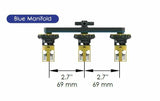 Battery Watering System BA-121-BLU Pro-Fill Manifold by FLOW-RITE 2.7" Spacing
