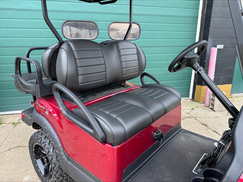 2023 Club Car Onward HP Candy Apple Red Lifted Four Passenger Electric