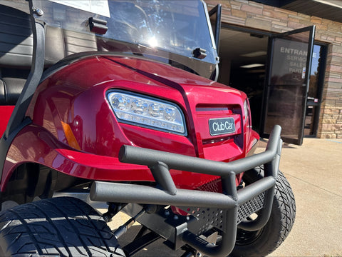 2023 Club Car Onward Candy Apple Red Lifted Four Passenger HP Electric