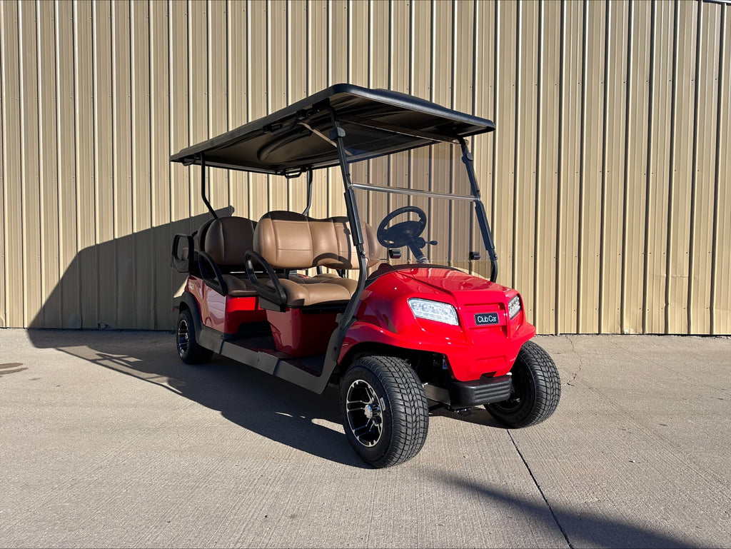 2025 Club Car Onward Rally Red Six Passenger Lithium Ion