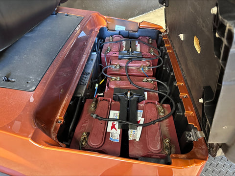 2018 Club Car Precedent Atomic Orange Four Passenger Electric