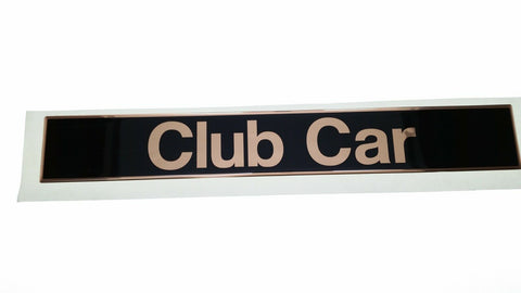 Gold Club Car Precedent Name Plate Logo -  Steel Backed adhesive 103816601