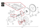 OEM Club Car Golf Cart Drive Clutch Rebuild Kit/Parts Kit for Clutch 101833902