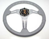 Silver Club Car Precedent Steering Wheel with Hub Adapter