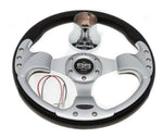 EZ-GO RXV and TXT Chrome/Black Steering Wheel with Hub Adapter